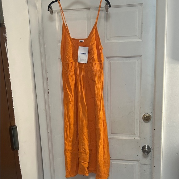 Panorama Dresses & Skirts - NWT Panorama 💯Cotton Bright Orange Maxi Dress -fits like a Small - see desc